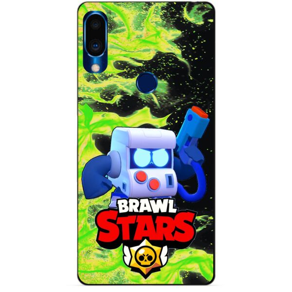 

Силиконовый чехол бампер Candy для Meizu Note 9 с Героем Brawl Stars 8-Бит