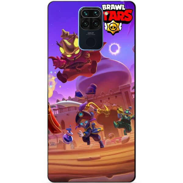

Силиконовый бампер чехол Candy для Xiaomi Redmi Note 9 Базар Тары Джин Бравл Старс