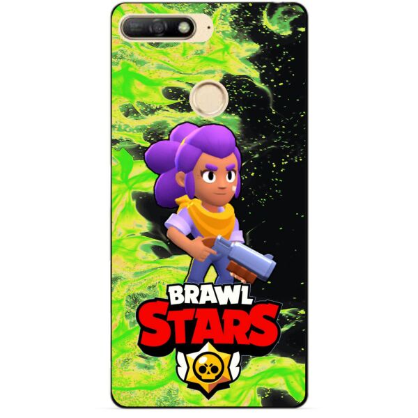 

Силиконовый бампер чехол Candy для Huawei Y6 Prime 2018 с Героем Brawl Stars Шелли