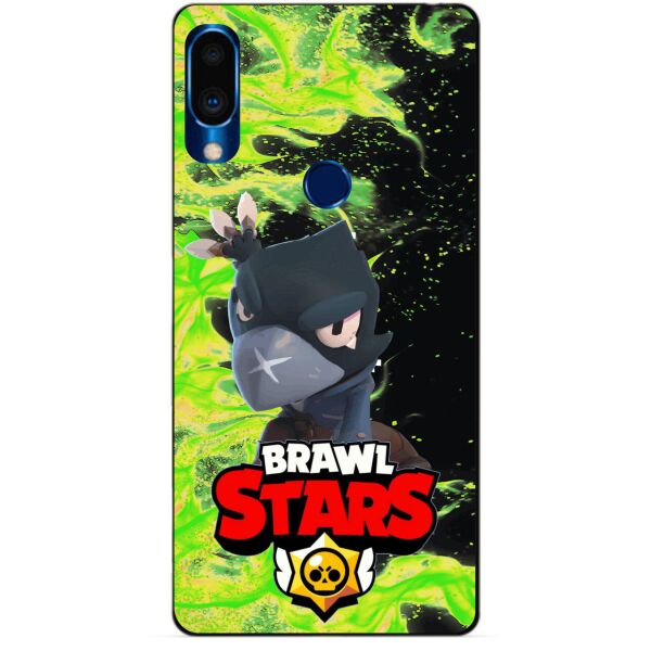 

Силиконовый чехол бампер Candy для Meizu Note 9 с Героем Brawl Stars Ворон