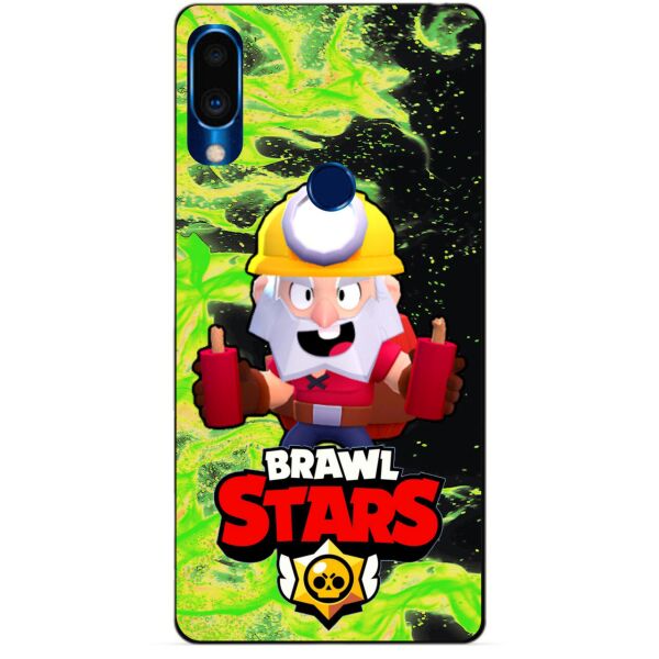 

Силиконовый чехол бампер Candy для Meizu Note 9 с Героем Brawl Stars Динамайк