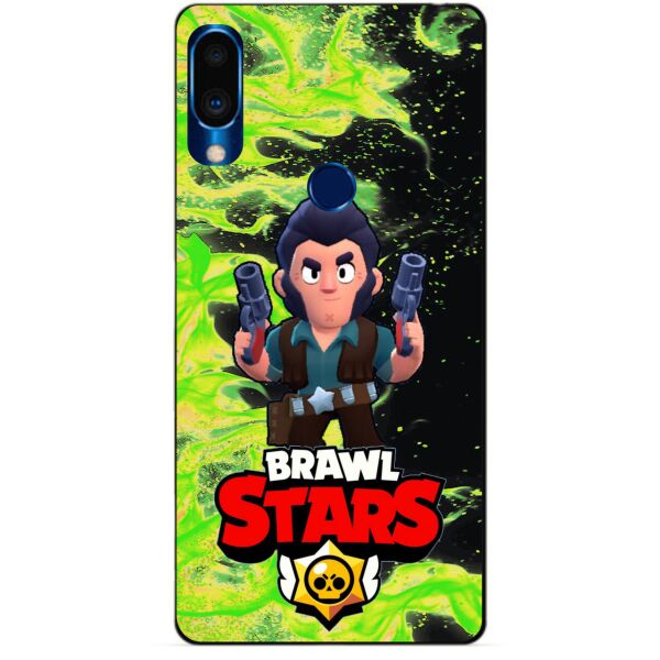 

Силиконовый чехол бампер Candy для Meizu Note 9 с Героем Brawl Stars Кольт