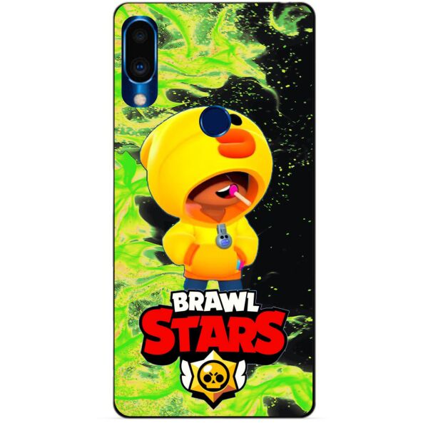 

Силиконовый чехол бампер Candy для Meizu Note 9 с Героем Brawl Stars Леон утка