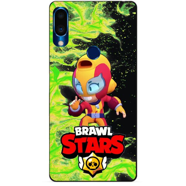 

Силиконовый чехол бампер Candy для Meizu Note 9 с Героем Brawl Stars Макс