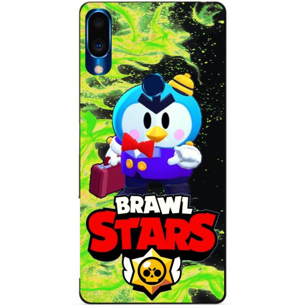 

Силиконовый чехол бампер Candy для Meizu Note 9 с Героем Brawl Stars Мистер П.