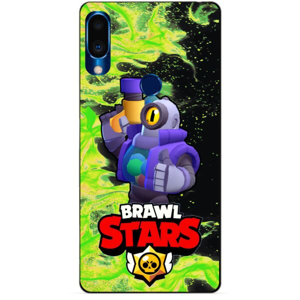 

Силиконовый чехол бампер Candy для Meizu Note 9 с Героем Brawl Stars Рико