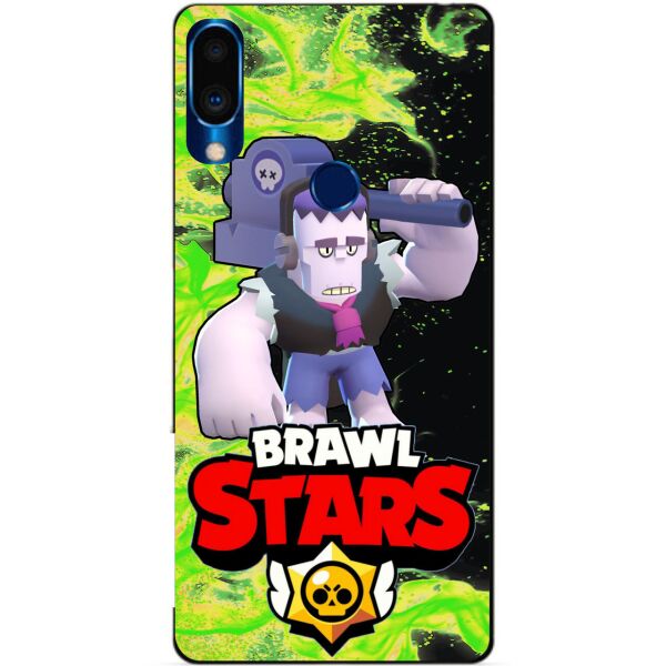 

Силиконовый чехол бампер Candy для Meizu Note 9 с Героем Brawl Stars Фрэнк