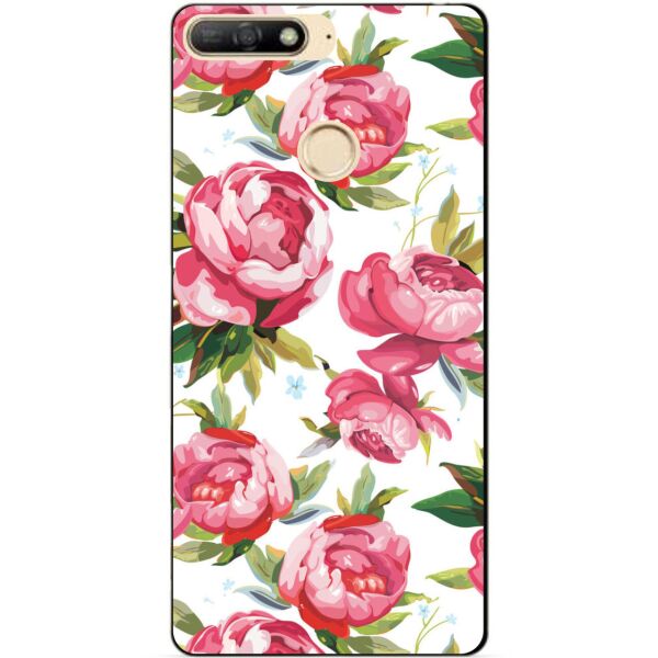 

Силиконовый бампер чехол Candy для Huawei Y6 Prime 2018 с рисунком Пионы