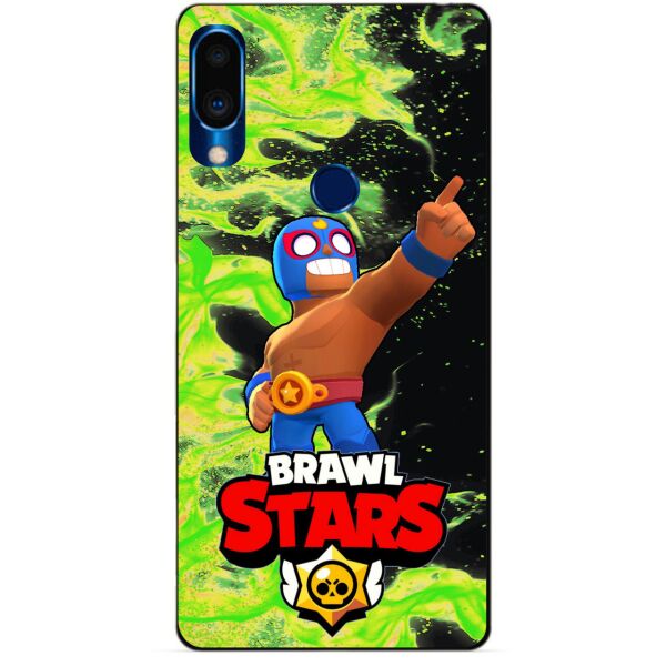 

Силиконовый чехол бампер Candy для Meizu Note 9 с Героем Brawl Stars Эль Примо