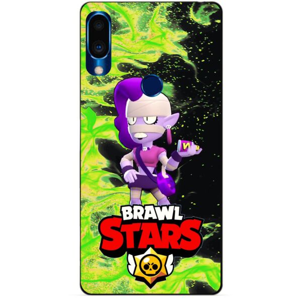 

Силиконовый чехол бампер Candy для Meizu Note 9 с Героем Brawl Stars Эмз