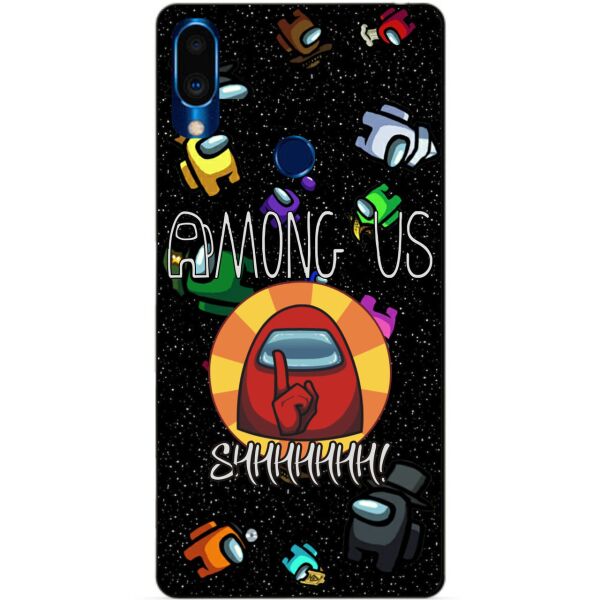 

Силиконовый чехол бампер Candy для Meizu Note 9 с рисунком Among Us
