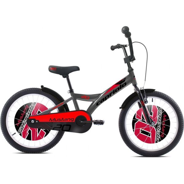 

Детский велосипед Capriolo Mustang 20"- 2020 - Серо-Красный