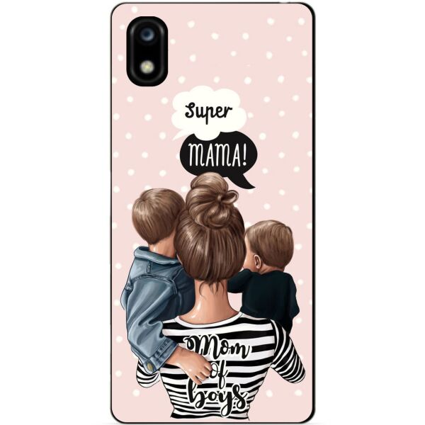 

Чехол силиконовый Candy для ZTE Blade A7 2019 с рисунком Mom of boys