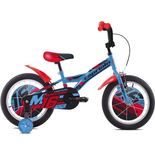 

Детский велосипед Capriolo Mustang 16"- 2021 - Сине-черно-красный