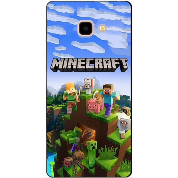 

Силиконовый бампер чехол Candy для Samsung J4 Plus с рисунком Minecraft