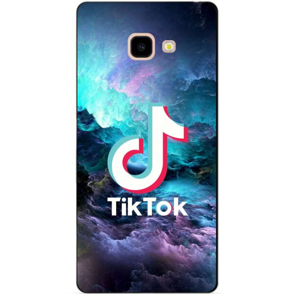 

Силиконовый бампер чехол Candy для Samsung J4 Plus с рисунком Tik Tok