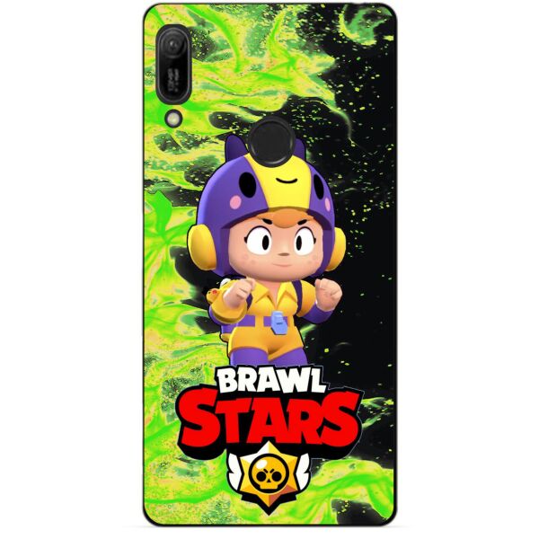 

Силиконовый бампер чехол Candy для Huawei Y6 Prime 2019 с героем Brawl Stars Беа