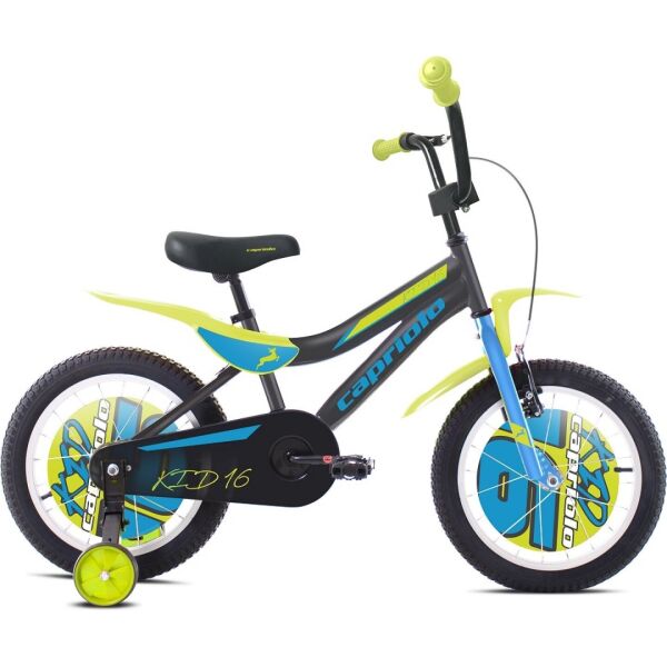 

Детский велосипед Capriolo Kid 16"- 2020 - Сине-серый
