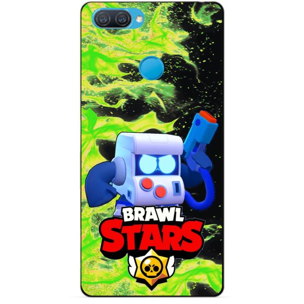 

Силиконовый чехол бампер Candy для Oppo A12 с Героем Brawl Stars 8-Бит