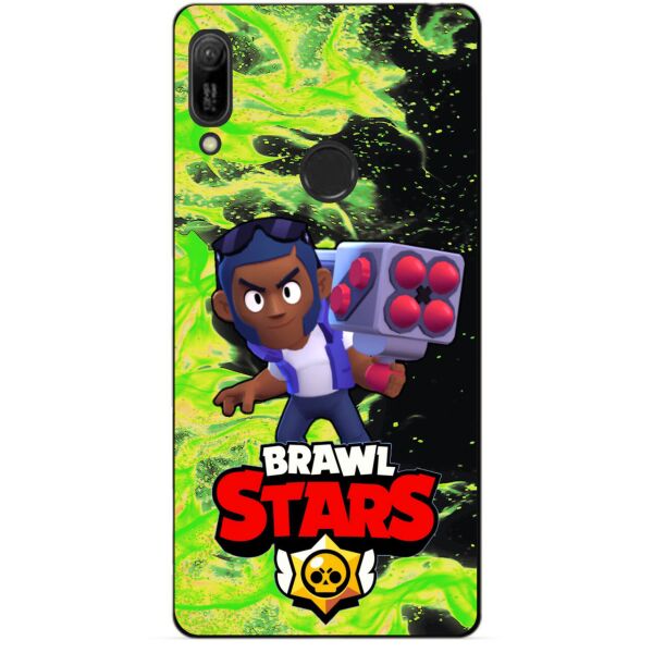 

Силиконовый бампер чехол Candy для Huawei Y6 Prime 2019 с героем Brawl Stars Брок