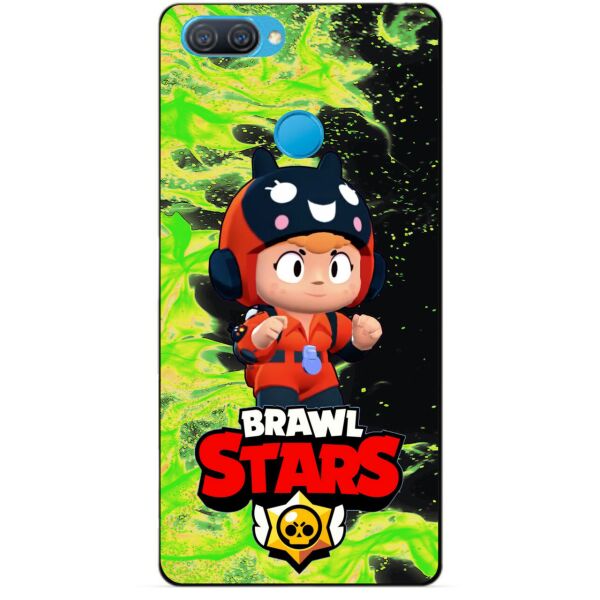 

Силиконовый чехол бампер Candy для Oppo A12 с Героем Brawl Stars Беа снайпер