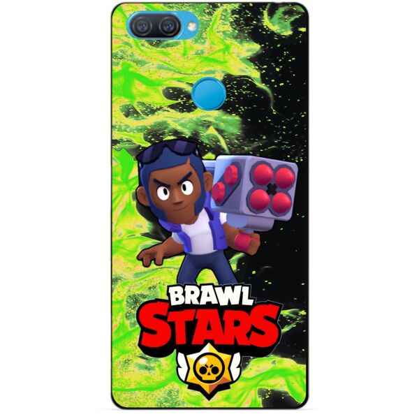 

Силиконовый чехол бампер Candy для Oppo A12 с Героем Brawl Stars Брок
