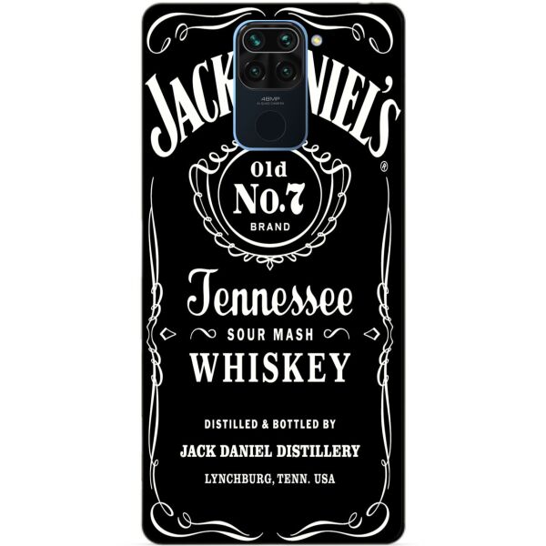 

Силиконовый бампер чехол Candy для Xiaomi Redmi Note 9 с рисунком Jack Daniels