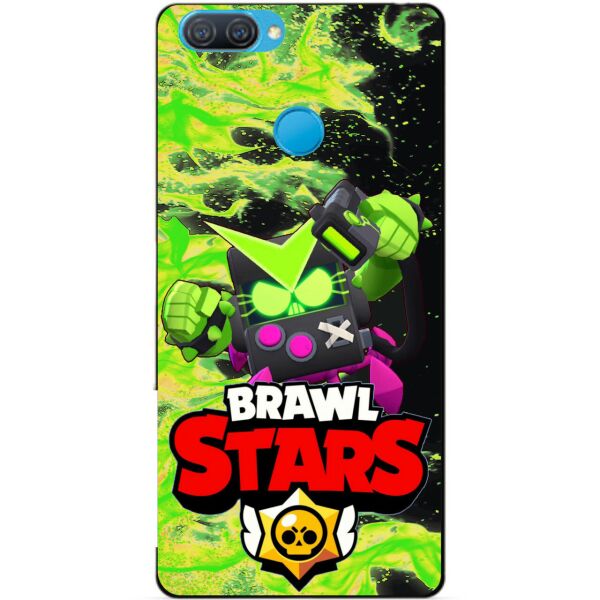 

Силиконовый чехол бампер Candy для Oppo A12 с Героем Brawl Stars Вирус Бит