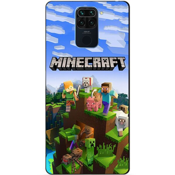 

Силиконовый бампер чехол Candy для Xiaomi Redmi Note 9 с рисунком Minecraft