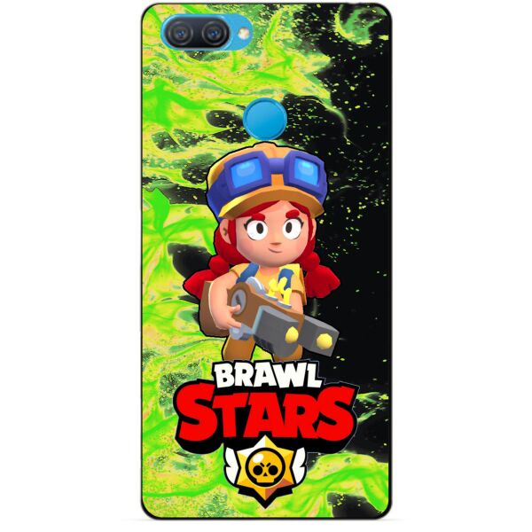 

Силиконовый чехол бампер Candy для Oppo A12 с Героем Brawl Stars Джесси
