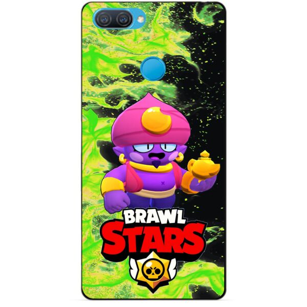 

Силиконовый чехол бампер Candy для Oppo A12 с Героем Brawl Stars Джин