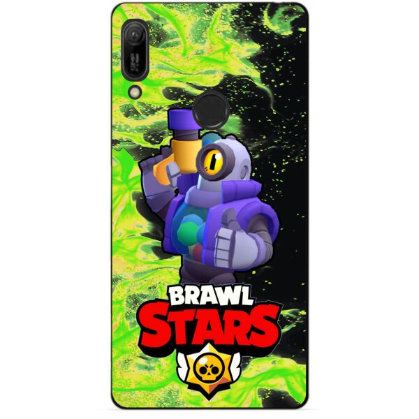 

Силиконовый бампер чехол Candy для Huawei Y6 Prime 2019 с героем Brawl Stars Рико