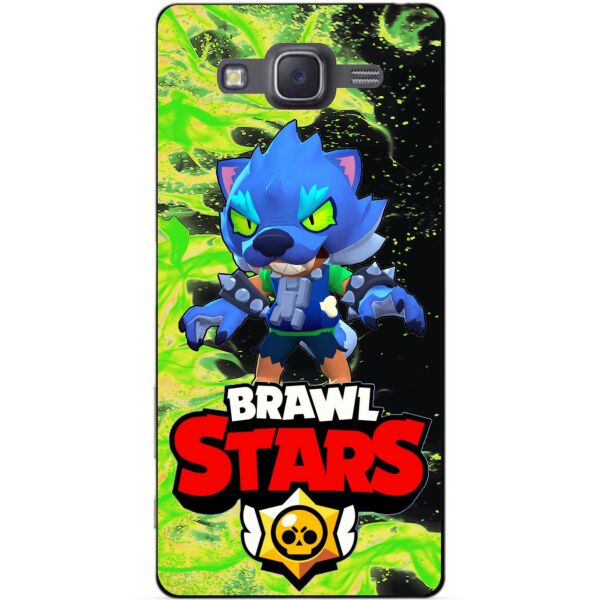 

Силиконовый бампер чехол Candy для Samsung J5 2015 Galaxy J500 с Героем Brawl Stars Леон оборотень
