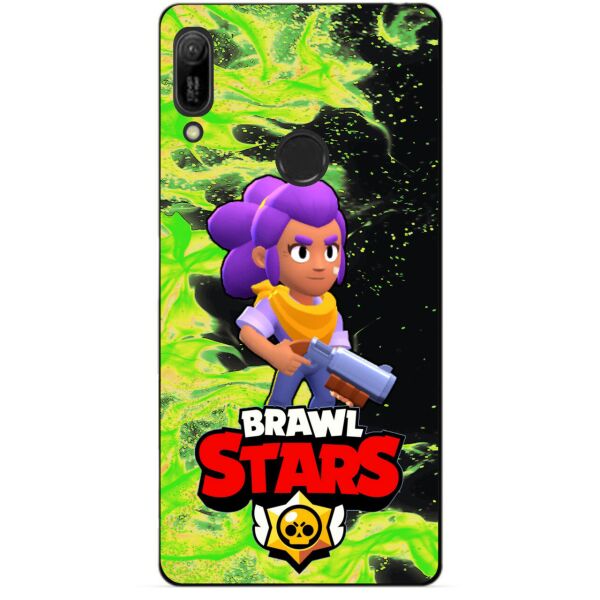

Силиконовый бампер чехол Candy для Huawei Y6 Prime 2019 с героем Brawl Stars Шелли