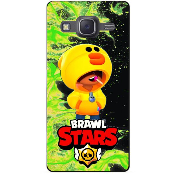 

Силиконовый бампер чехол Candy для Samsung J5 2015 Galaxy J500 с Героем Brawl Stars Леон утка