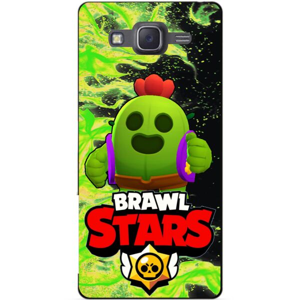 

Силиконовый бампер чехол Candy для Samsung J5 2015 Galaxy J500 с Героем Brawl Stars Спайк