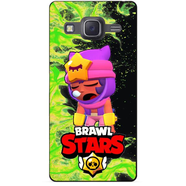 

Силиконовый бампер чехол Candy для Samsung J5 2015 Galaxy J500 с Героем Brawl Stars Сэнди