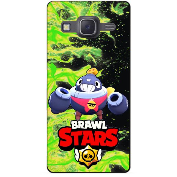 

Силиконовый бампер чехол Candy для Samsung J5 2015 Galaxy J500 с Героем Brawl Stars Тик