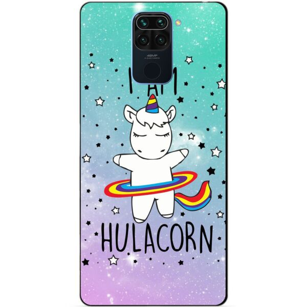

Силиконовый бампер чехол Candy для Xiaomi Redmi Note 9 с рисунком Единорог
