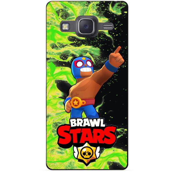 

Силиконовый бампер чехол Candy для Samsung J5 2015 Galaxy J500 с Героем Brawl Stars Эль Примо