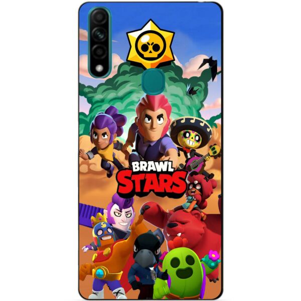 

Силиконовый чехол бампер Candy для Oppo A31 Brawl Stars