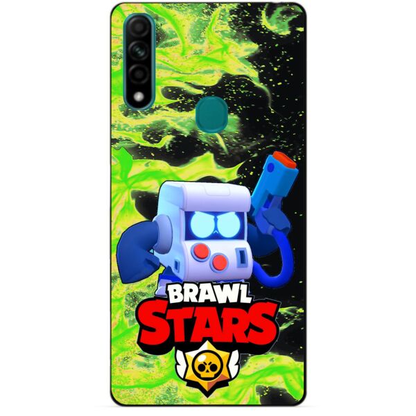 

Силиконовый чехол бампер Candy для Oppo A31 с Героем Brawl Stars 8-Бит