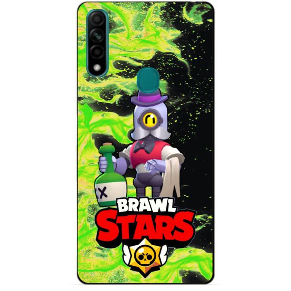

Силиконовый чехол бампер Candy для Oppo A31 с Героем Brawl Stars Барли
