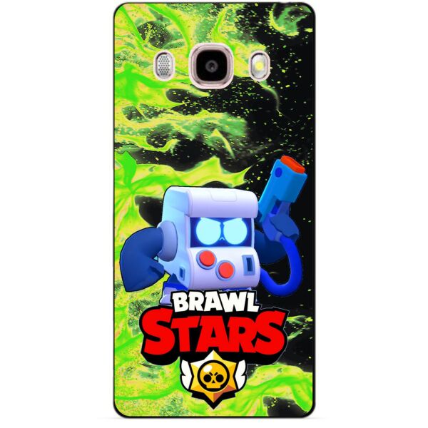 

Силиконовый бампер чехол Candy для Samsung J5 2016 Galaxy J510 с Героем Brawl Stars 8-Бит