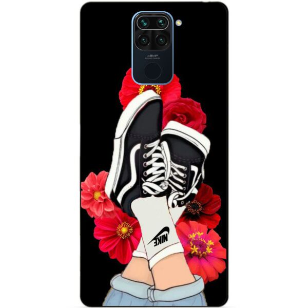 

Силиконовый бампер чехол Candy для Xiaomi Redmi Note 9 с рисунком Кеды