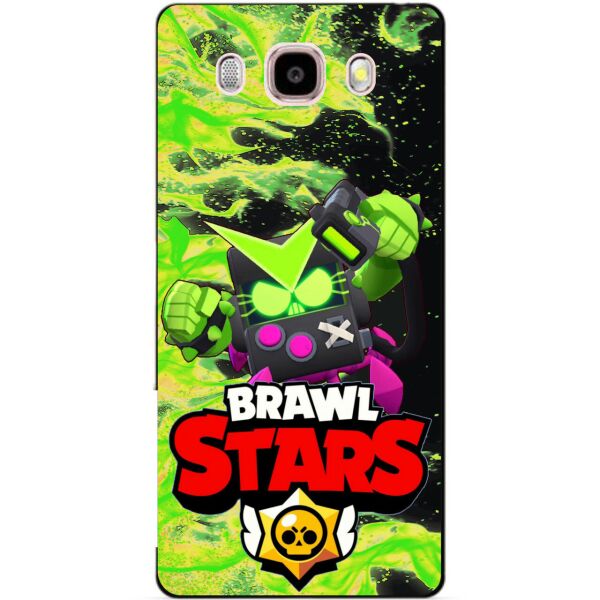 

Силиконовый бампер чехол Candy для Samsung J5 2016 Galaxy J510 с Героем Brawl Stars Вирус Бит