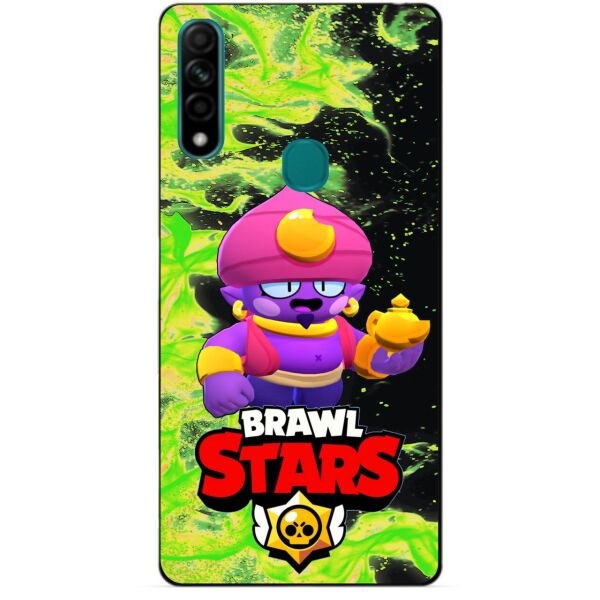 

Силиконовый чехол бампер Candy для Oppo A31 с Героем Brawl Stars Джин