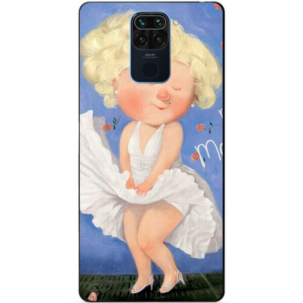 

Силиконовый бампер чехол Candy для Xiaomi Redmi Note 9 с рисунком Монро Гапчинская