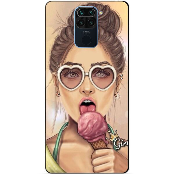 

Силиконовый бампер чехол Candy для Xiaomi Redmi Note 9 с рисунком Мороженое