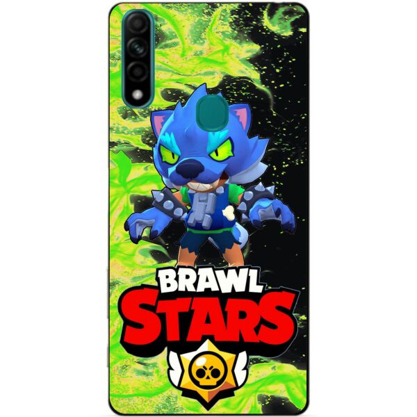 

Силиконовый чехол бампер Candy для Oppo A31 с Героем Brawl Stars Леон оборотень